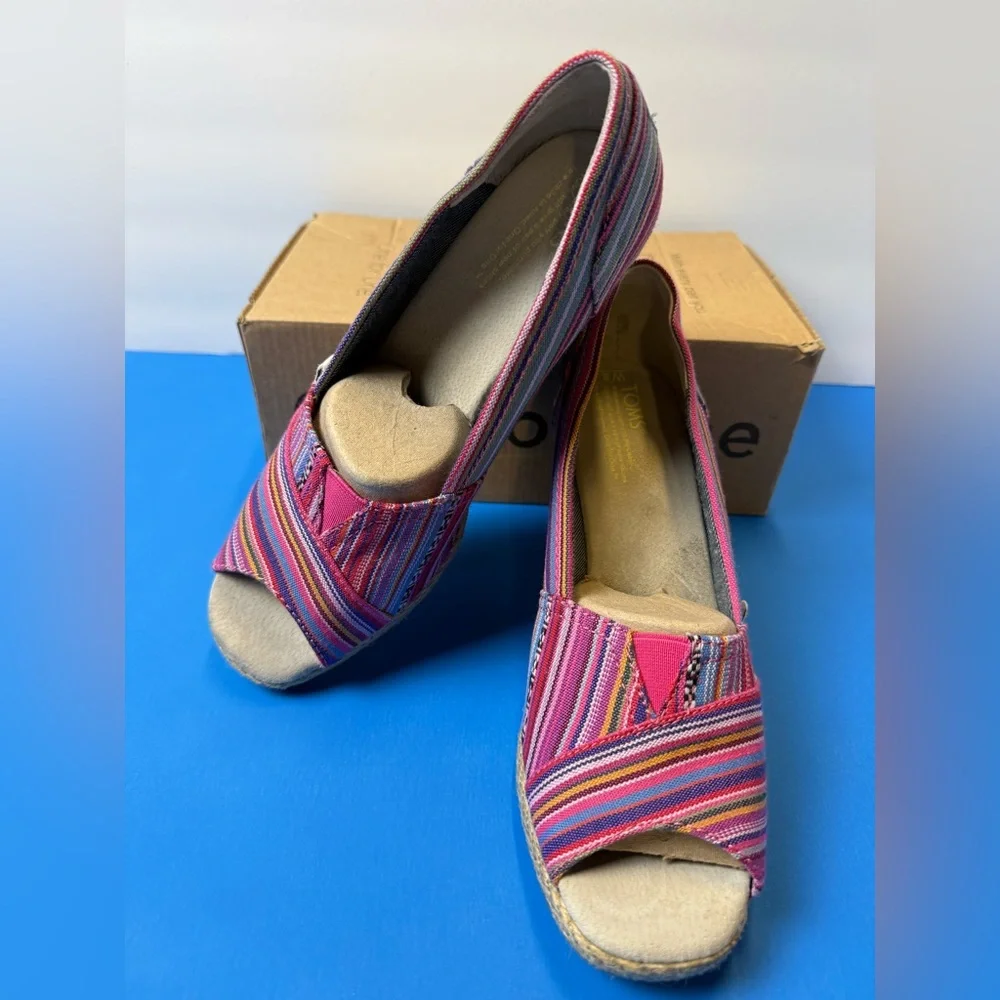 Toms Multicolor Striped Espadrilles